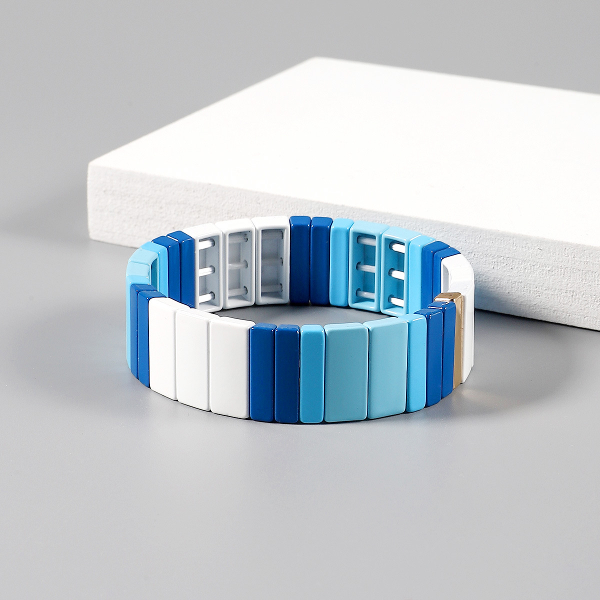 1 Piece Retro Color Block Enamel Handmade Womenu0027S Bangle