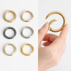 バッグバッグバッグアクセサリー金物バックル10mmメタルラウンドバッグバックルフックキーホルダーオープンリングスプリング