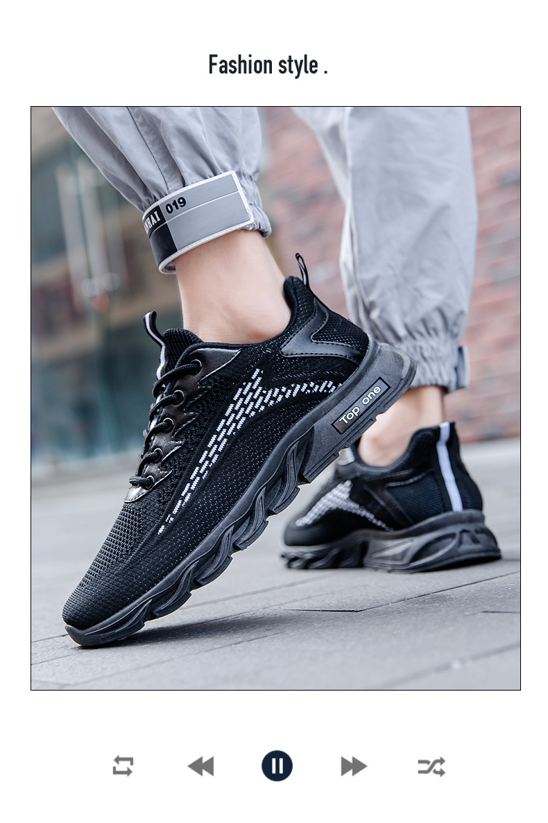 Ddy Schuhe Grenzüberschreitender Außenhandel Fliegendes Weben Atmungsaktive Casual Fashion Low Top Air Cushion Herren Trendy Schuhe Sportschuhe Großhandel_voghion.com