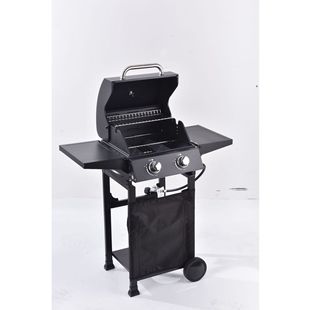 Outdoor Simple Multifunctional Barbecue Grill for Home Balcony Friends Dinner Large Barbecue Grill Stainless Steel Double Burner