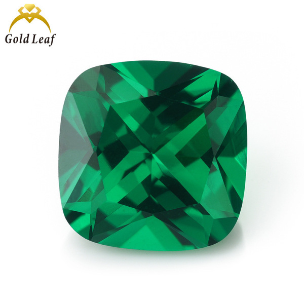 Fertilizer square nano pillow Morgan pink green nano gem bare stone manufacturers in stock wholesale jewelry stone DIY