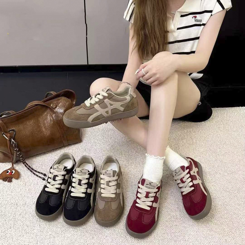 真皮阿甘鞋女2025新款秋季时尚百搭休闲鞋厚底增高运动鞋网面单鞋|undefined