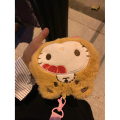 Hello Kitty Cat Maomao Card Holder 2023 New Coin Purse Halter Neck Cute Cartoon Small Bag