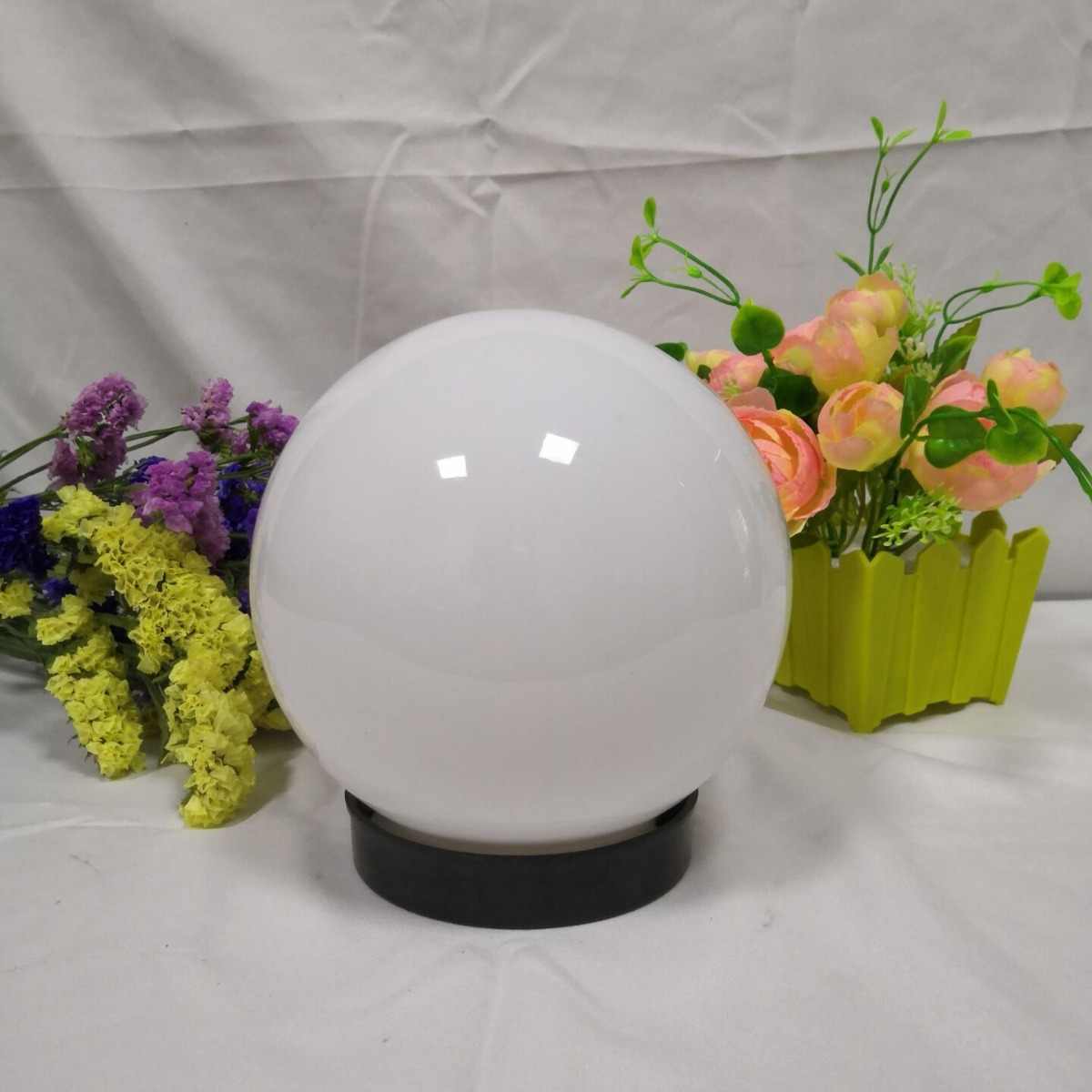 알루미늄 베이스 아크릴 야외 벽 전등갓과 벽 램프 150MM 플라스틱 전구 전등