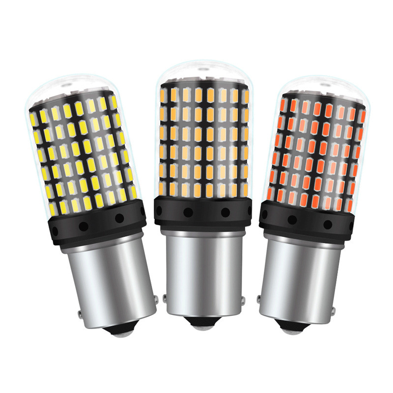 Car LED decoding anti-flicker 1156 3014 144SMD turn signal light 1157 brake light T20 7443