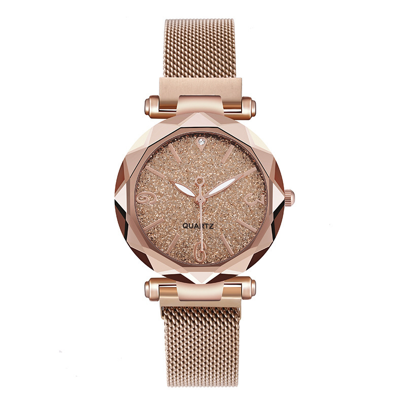 Women's Starry Sky Quartz Lazy Strap Magnet Watch Replacement_voghion.com