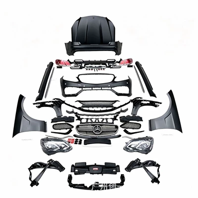 Suitable for Mercedes-Benz E-Class W212 early-stage conversion to late-stage 10-13 model, old to new 15 model E63 AMG front and rear bumper body kit (Big Surrounded) - 10-13-old-model-upgraded-to-new-15-model-e63-complete-set