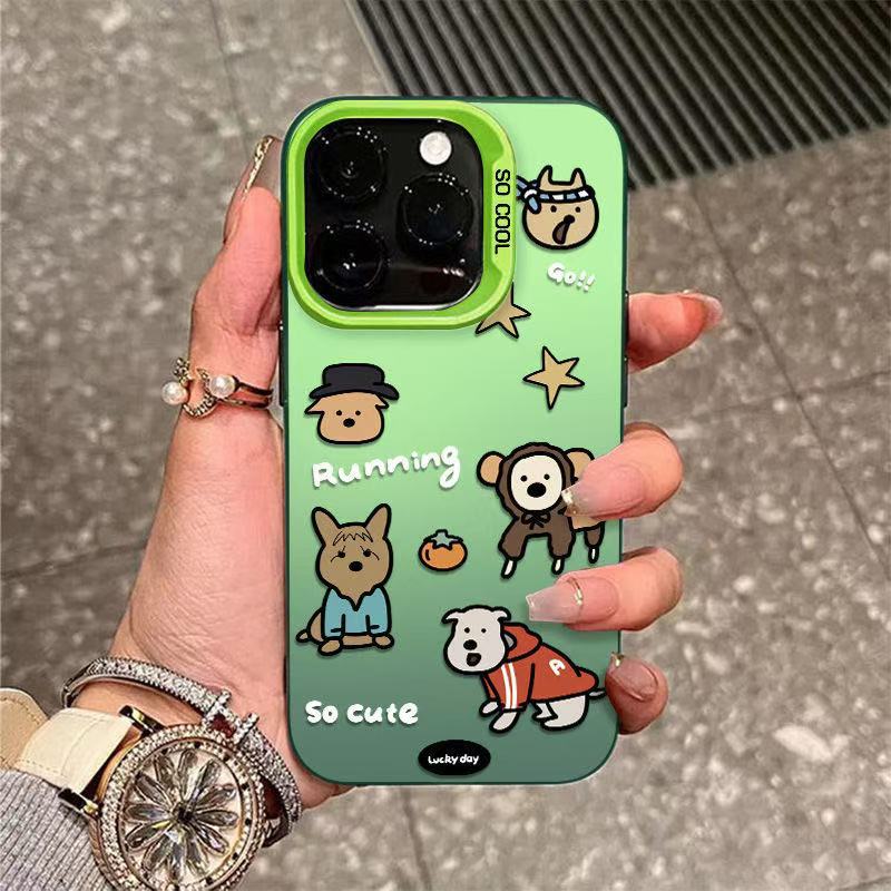 Nuevo cachorro de dibujos animados para iPhone 16 funda para teléfono móvil Apple 15promax/14 Europa y América 13pro12pm11