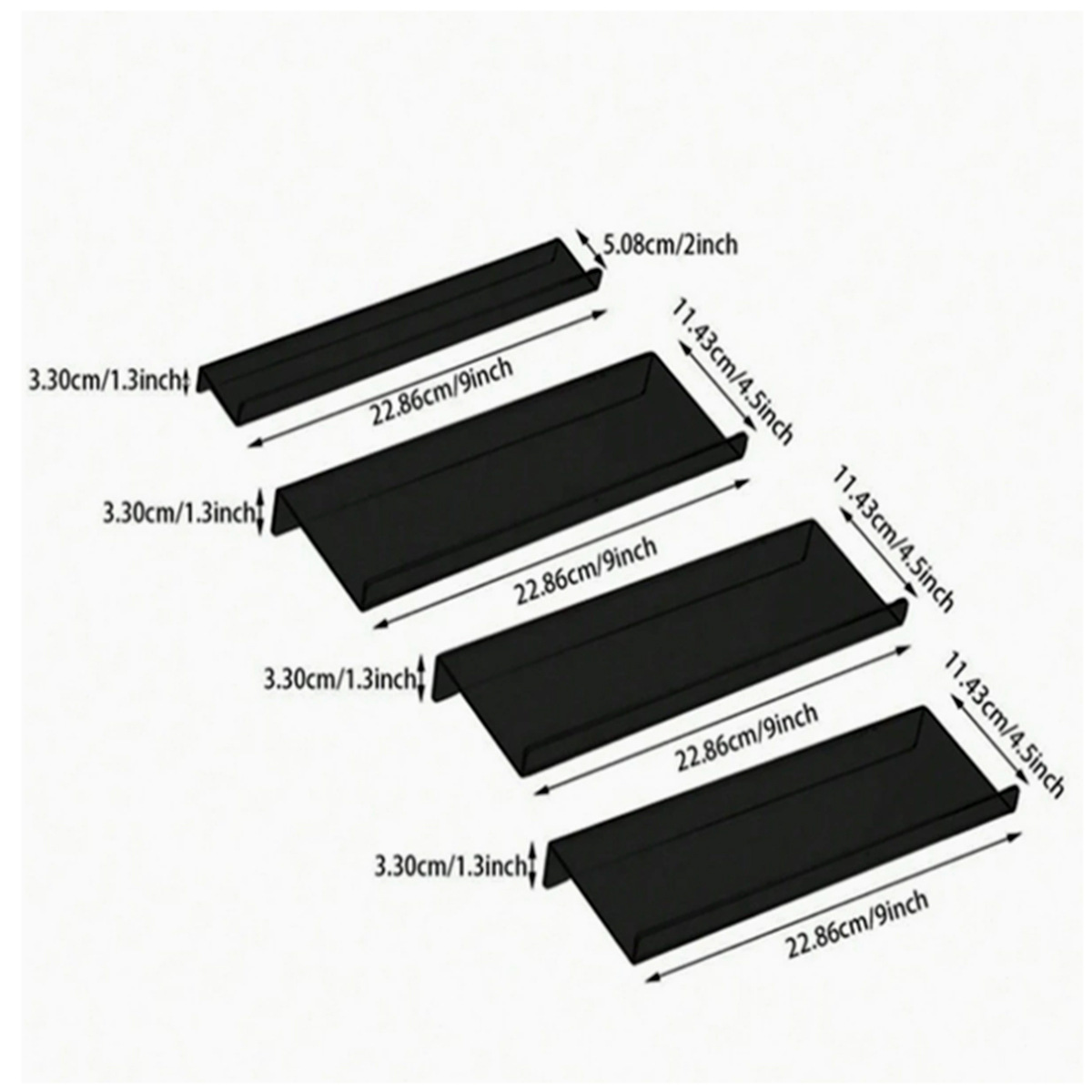 검정색 대형 조각 3개 + 작은 조각 1개