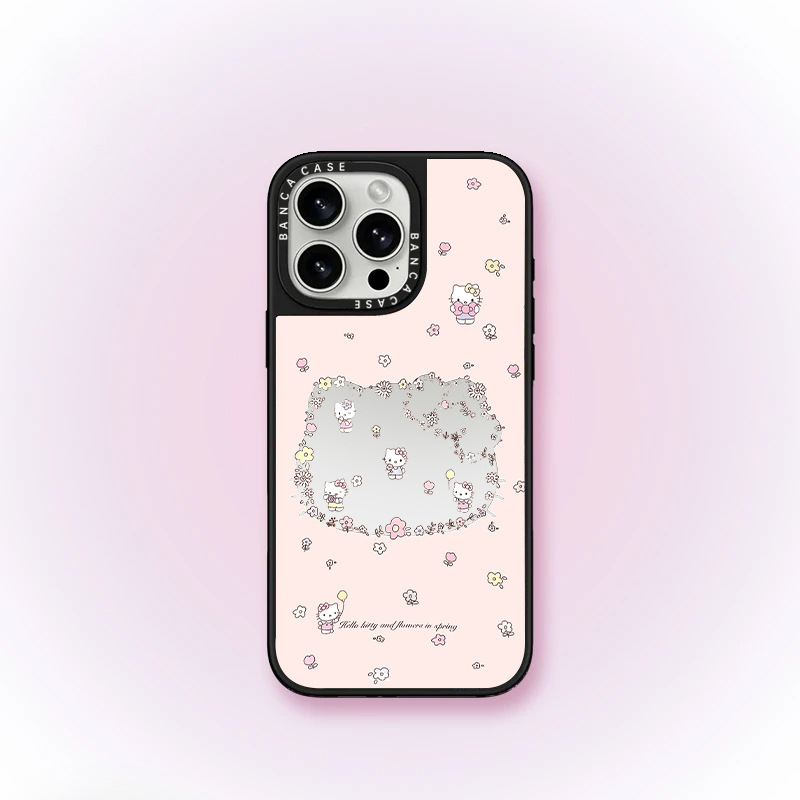 Flower Kitty Suitable for Apple 1716Promax Mobile Phone Case 14Promax Personalized 14Pro Soft Case 12 Card