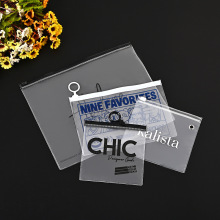 定制PVC磨砂拉链自封袋订做塑料拉链袋透明服装拉链袋定做logo
