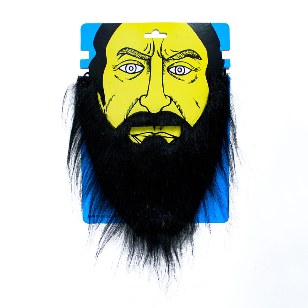 Accesorios de barba falsa de Halloween, suministros para fiestas, disfraces, simulación, barba falsa negra, barba de ocho caracteres