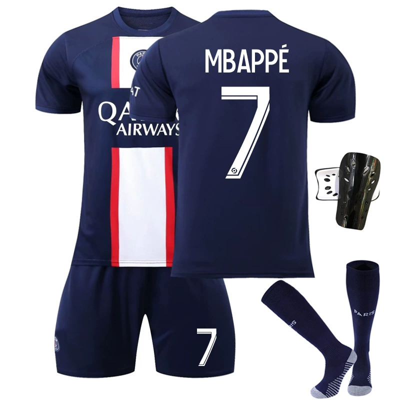 2223 Paris Mandarin Bar Field No. 30 Messi 7 Mbappe 4 Ramos 11 Dimeria Футбольная одежда