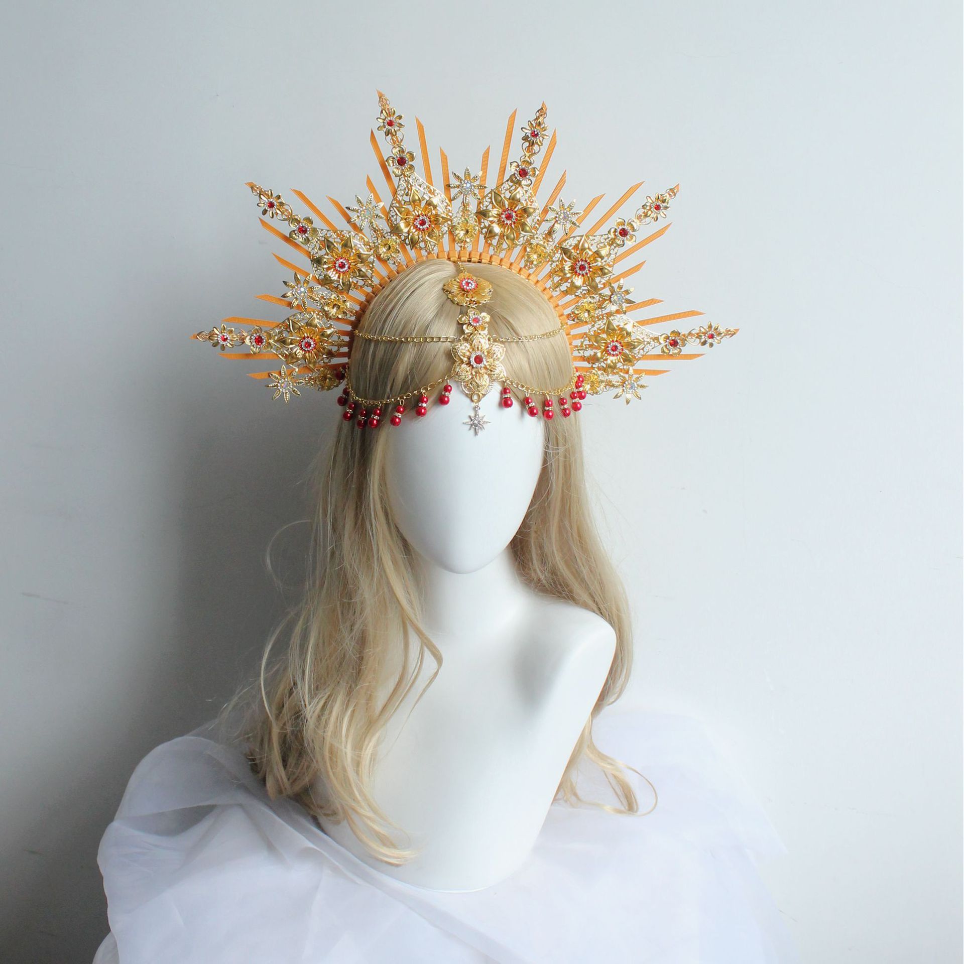 Diy Lolita oro y plata corona