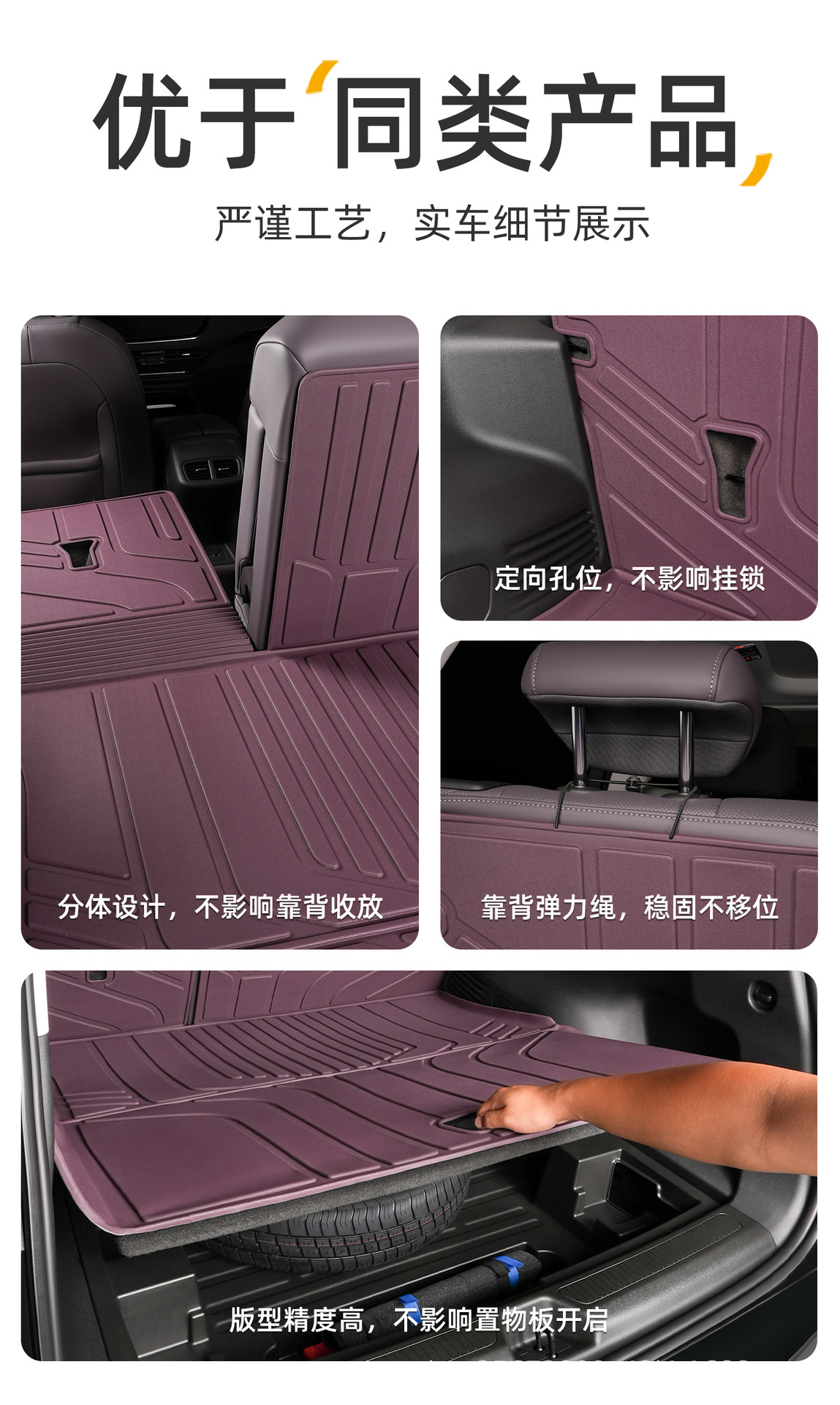 Suitable for Buick Envision Plus trunk mat, 24-26 model, special Aivia TPE car trunk mat