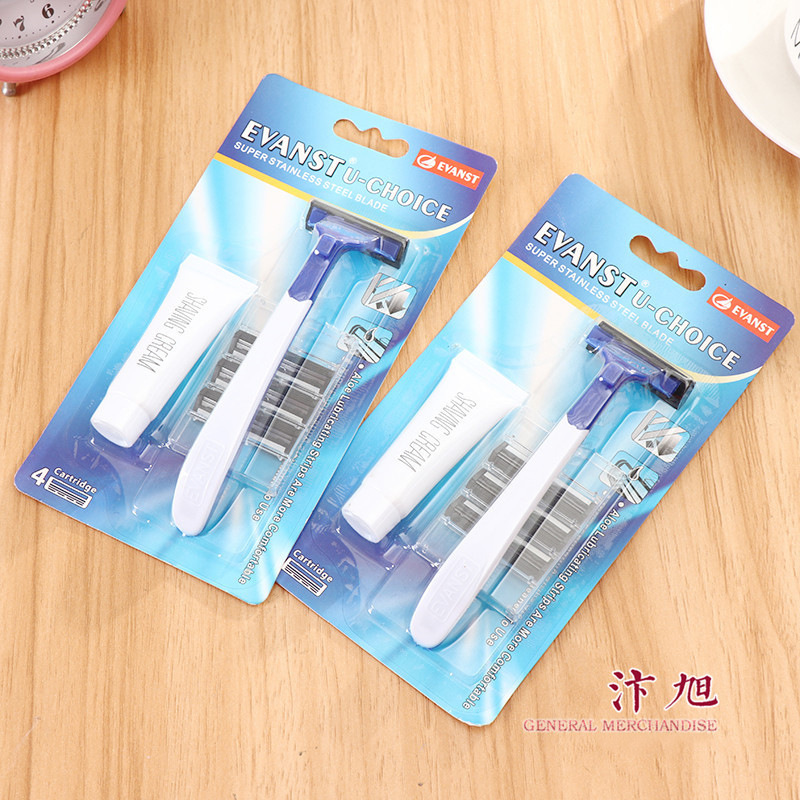 Travel Ready Portable Disposable Razor Razor with Shaving Cream Hotel Wholesale Carton