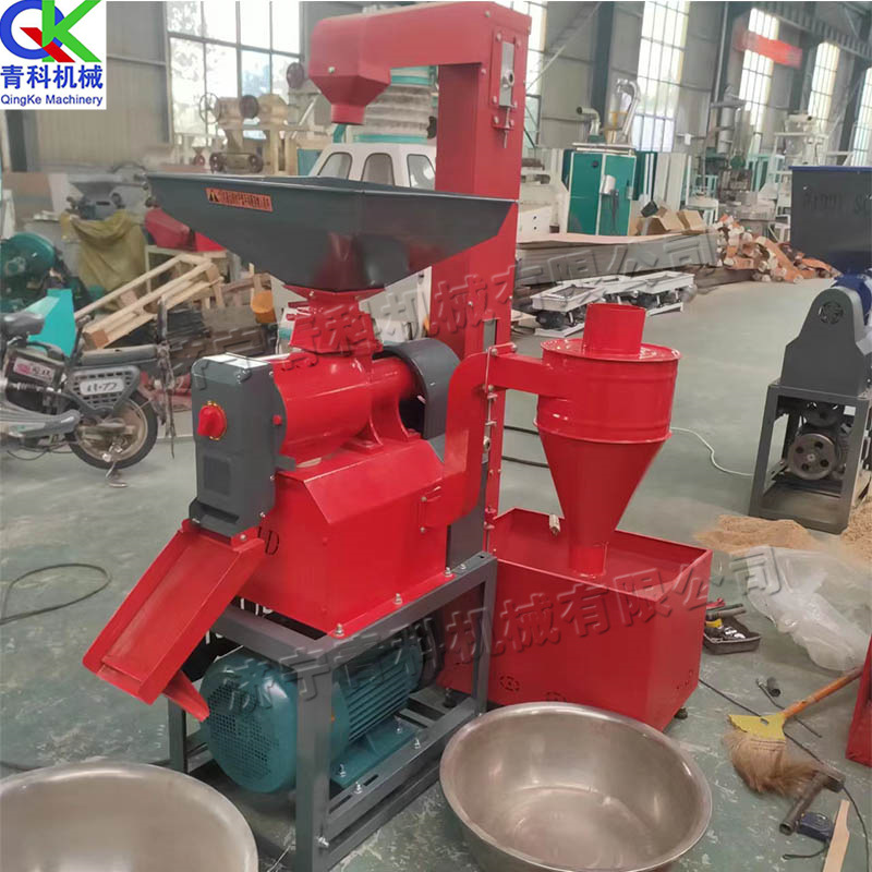 五谷杂粮碾米机家用小型水稻脱皮机小型组合水稻高粱去皮机