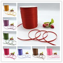 10yards 3mm Silk Satin Ribbon for Wedding Party Decoration跨