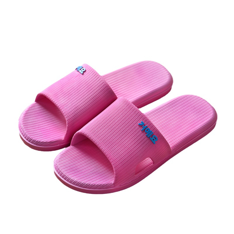 Summer PVC plus size bathroom slippers home couple sandals indoor and outdoor bath non-slip slip shit feeling sandals for Women 2