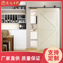厂家供应高端实木复合门简约卧室隔音套装门实木复合移门谷仓门