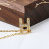 Advanced small design brand necklace with letters stainless steel, simple and elegant design, high-quality style, wholesale