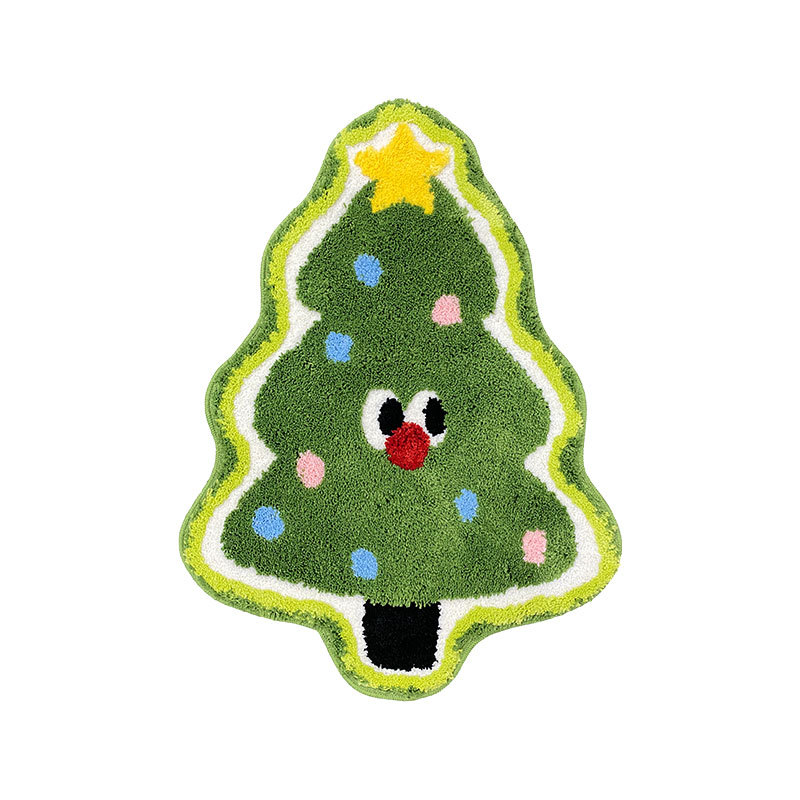 Una pieza de alfombra flocada de cabello, alfombra de baño, alfombra de mechón de dormitorio, alfombra de sala de estar personalizada, alfombra de musgo tejida