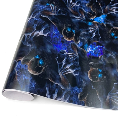 Body sticker – Rear Box Personalized Skull - blue-skull-5050