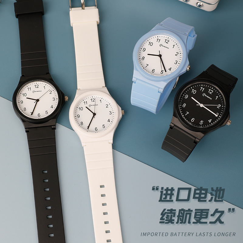 Hot Style Student Watch Special Quartz Watch for Examination Men's Adult Trendy Simple Waterproof Electronic Watch Children's Watch Women's Watch