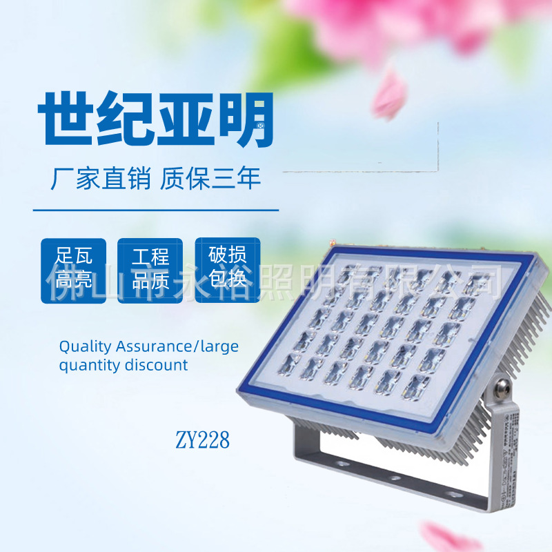 上海世纪亚明ZY228泛光灯LED投光灯探照灯户外照明足瓦高亮塔吊灯
