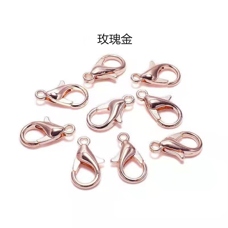 12mm aleación de zinc 302 hebilla de la langosta DIY accesorios de la joyería hebilla de la pulsera del collar de la hebilla al por mayor de ventas directas de la fábrica