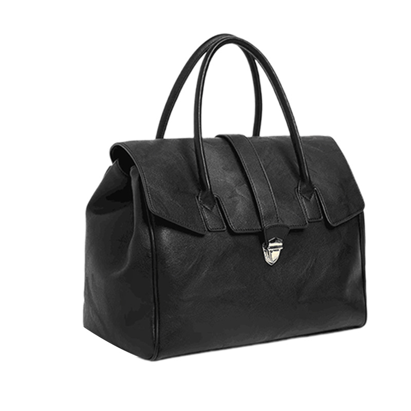2025 New Retro Large Capacity Handheld Briefcase For Women, Vegetable-Tanned Cowhide Tote Bag, Business Commuter Handbag - Thumbnail 7