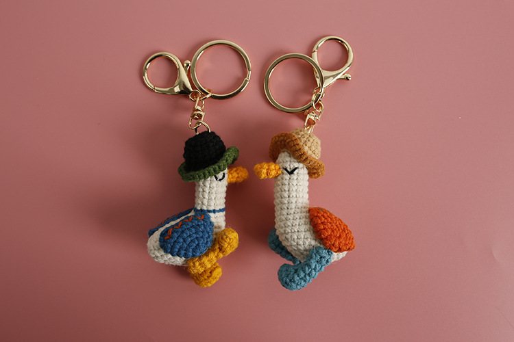 38g Weight Bag Pendant, Keychain Classification 1 Piece Quantity Casual, Daily Occasion yarn Material Duck Pattern Unisex Gender Cute Style 1 Piece Cute Duck Yarn Unisex Bag Pendant Keychain 8