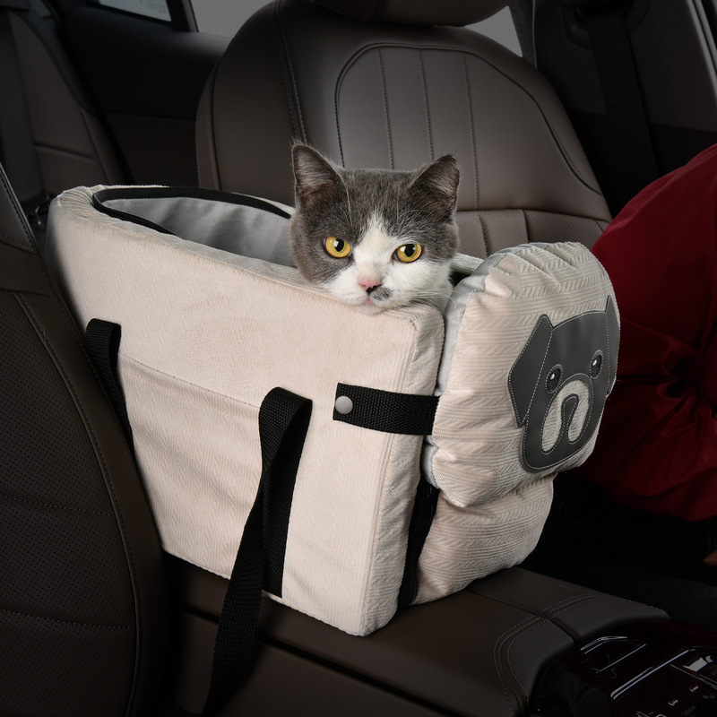 Cat Dog Easy Carry Travel Car Backpack Console Car Seat Car Armrest Travel Bag Pet Car Seat