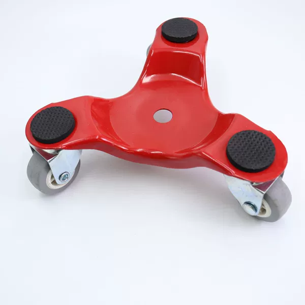 Red rubber universal wheel
