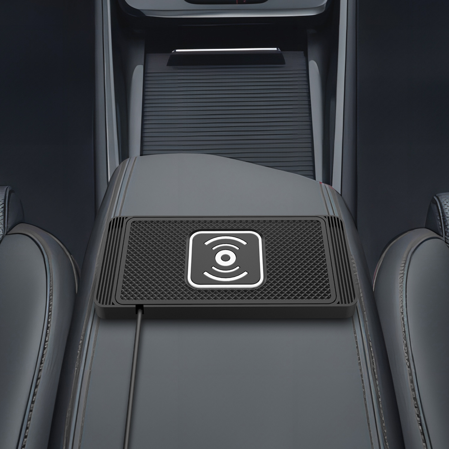 Cross-Border Car Wireless Charger 15W Induction Suitable for Huawei, Apple, Samsung Fast Charging Smart Car Power Supply