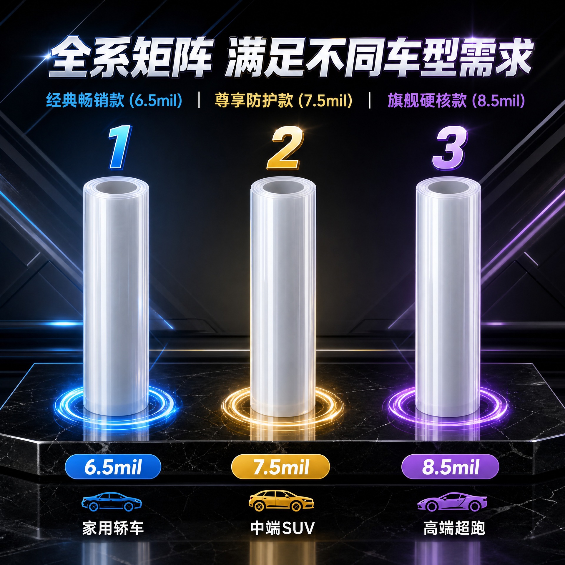 Tpu Car Wrap, Car Film, Tpu Color Changing Film, Ppf Transparent Car Wrap, Car Film Ppffilm 7.5Mil Thickness