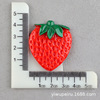 Strawberry, realistic fruit resin, hairgrip with accessories, cream fridge magnet, handmade