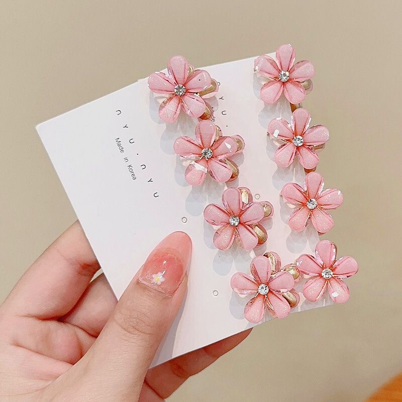 厂家直销网红花朵抓夹甜美发夹公主发饰少女风小抓夹编发夹碎发夹|undefined