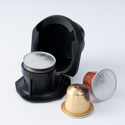 Duoqucos Coffee Machine Adapter for Nespresso Capsules, Coffee Capsule Conversion Holder Duoqucos Coffee Machine Adapter for Nespresso Capsules, Coffee Capsule Conversion Holder