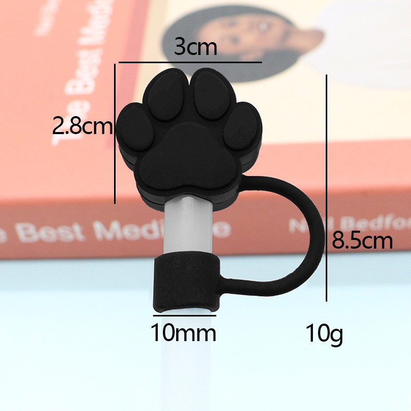10mm食品級シリカゲルストローキャップ防塵ストロープラグかわいいストローキャップ立体アニメ防塵カバーストローカバー|undefined