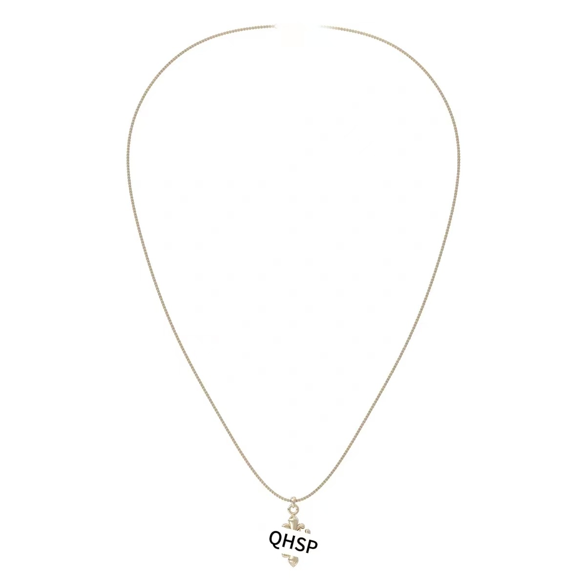 Iris Pendant Metal Necklace for Women