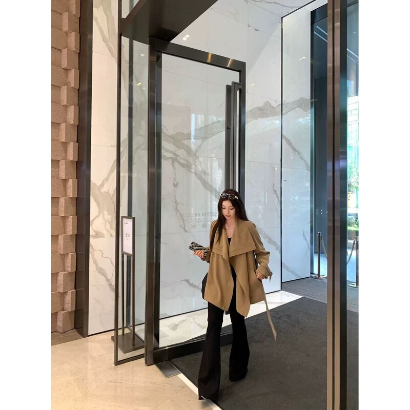 [Original Version] ➕ Inner Lining】Khaki Trench Coat for Women, Autumn 2025 New Popular Style, Early Autumn Korean Style Vibe.