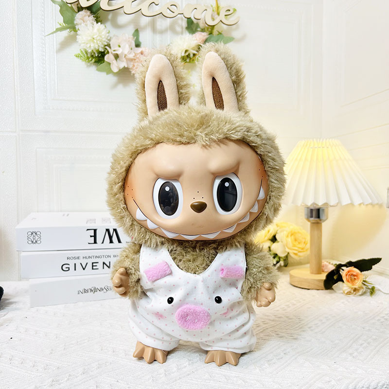 큰 분홍색 물방울 무늬 돼지