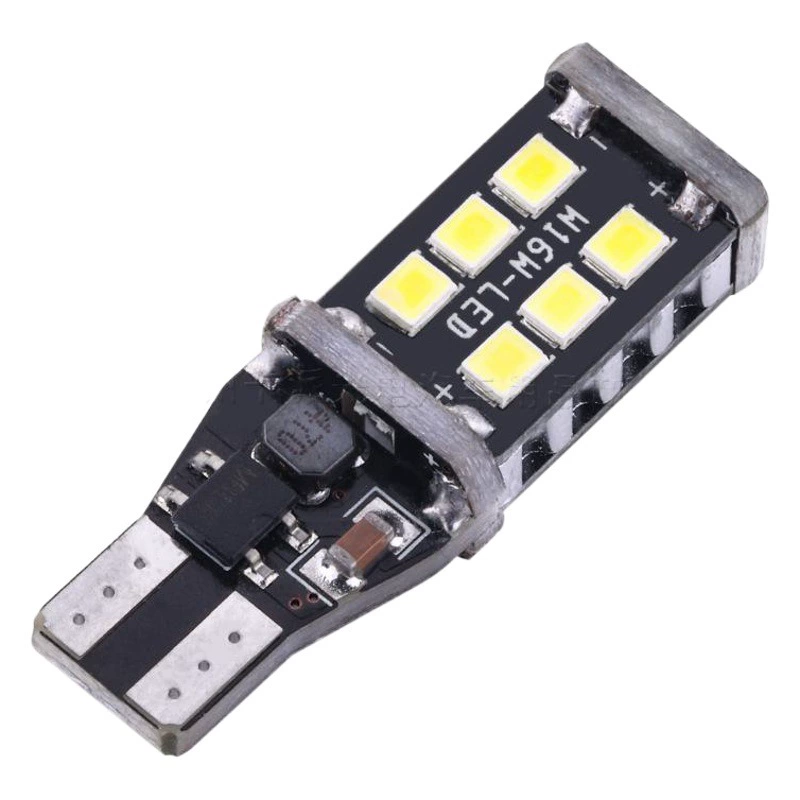 Декодирование автомобильной светодиодной лампы Canbus W16W T15 2835 15SMD светодиодный стоп-сигнал заднего хода