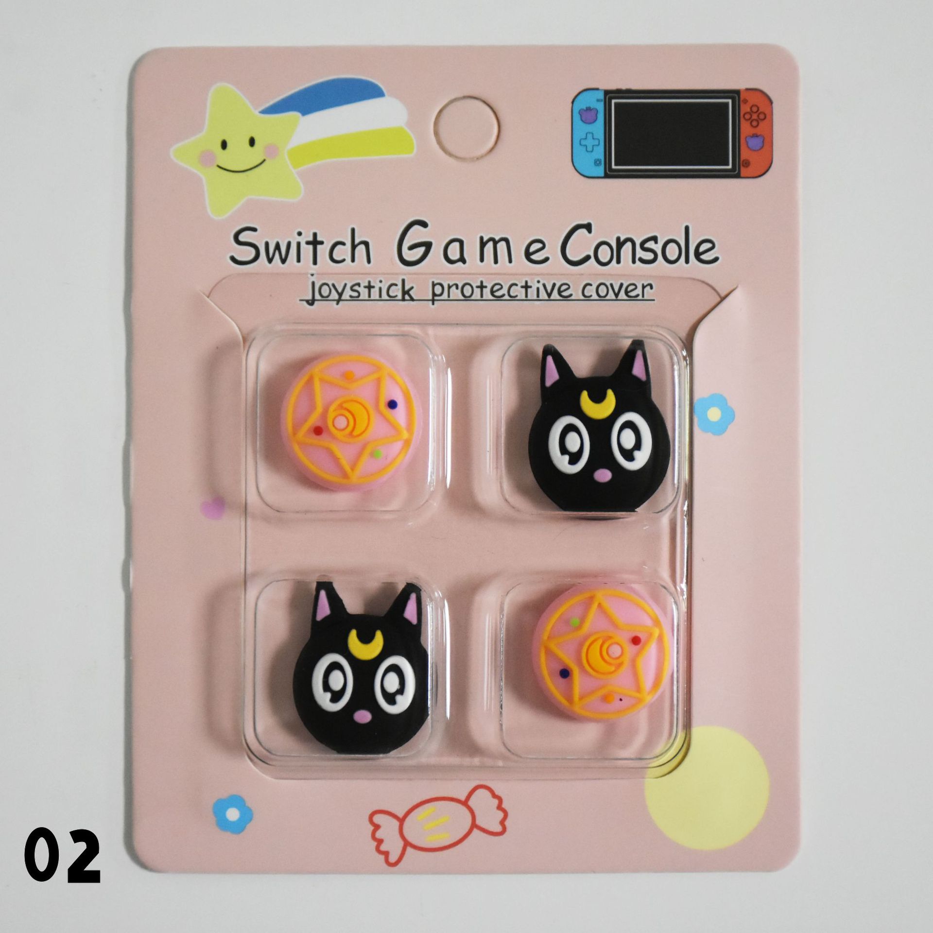 Tapa basculante de silicona de Nintendo Switch de dibujos animados NS Lite tapa basculante tapa protectora mango tapa protectora basculante