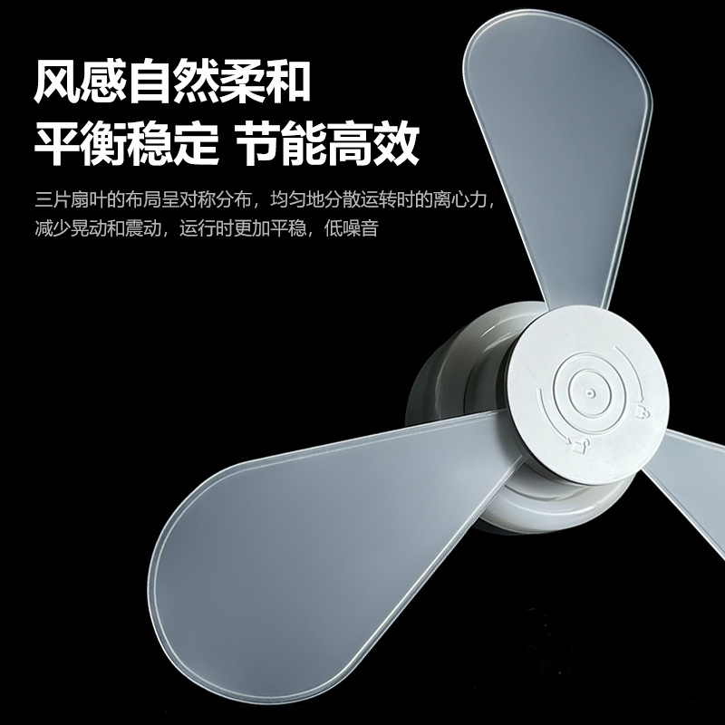 Nuevo ventilador de tornillo transfronterizo lámpara de techo LED lámpara de ahorro de energía integral ventilador de techo lámpara de comedor ventilador de cocina