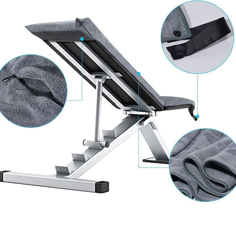 Wholesale Fitness Towel with Zipper Pocket for Gym Bench Microfiber Sweat Towel Absorbent Soft Towel