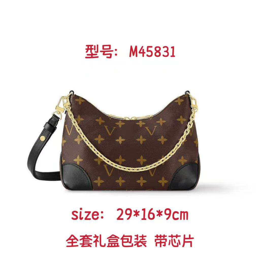 Classic Monogram Shoulder Bag Retro Hobo Crossbody Bag Fashion Large Capacity Tote Bag For Women - Thumbnail 6