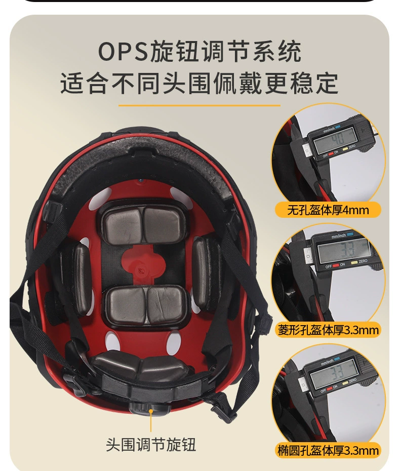 Detalle del casco y diseño para accesorios