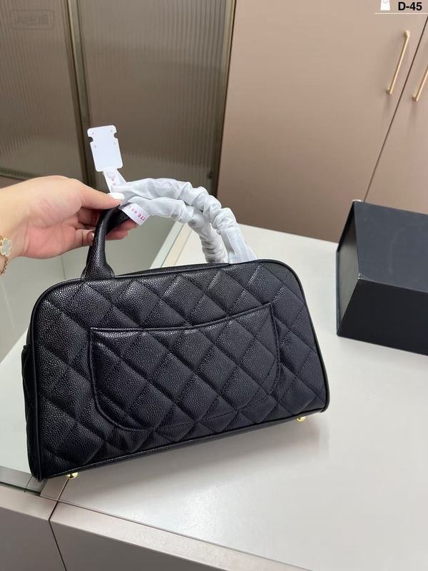 小香风包包中古vintage复古手提保龄球包感磨砂绒波士顿包|undefined
